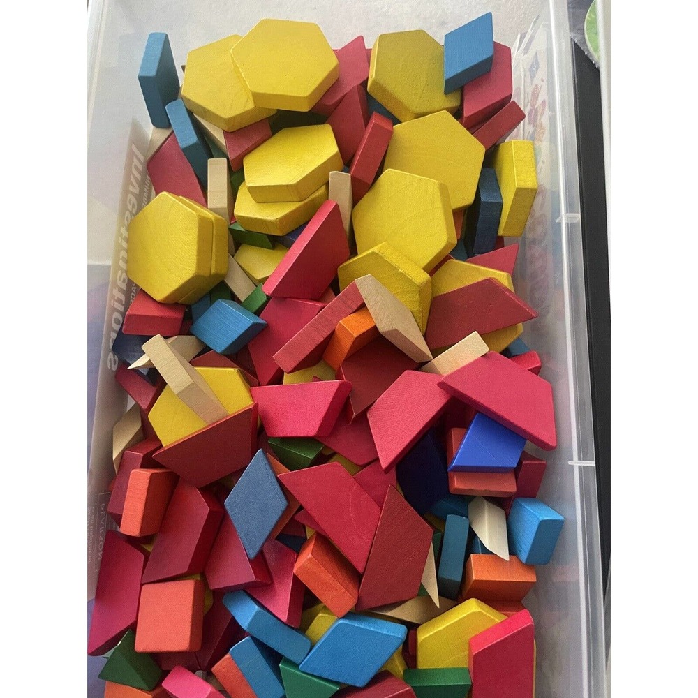 Pearson's Investigations Geometric Wooden Shapes Manipulatives Kindergarten Math